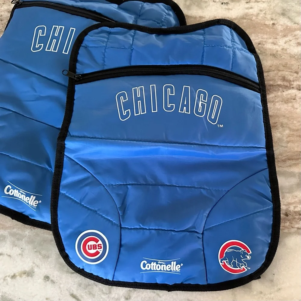 MLB Chicago Cubs Blue Reusable Small Backpack Bag Stadium Souvenir Set of 2